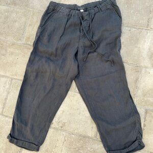 Caslon Charcoal Linen Relaxed LinenPants